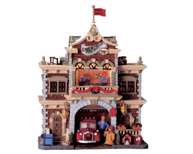 lemax-east-street-firehouse-b-timent-village-miniature image 1