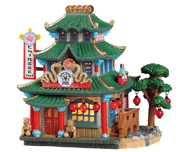 lemax-cherry-blossom-chinese-restaurant-b-timent-lumineux-miniature image 1