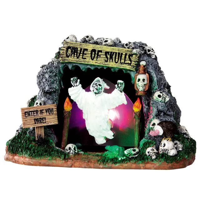 lemax-cave-of-skulls-grotte-aux-cr-nes-anim-e-spooky-town image 1