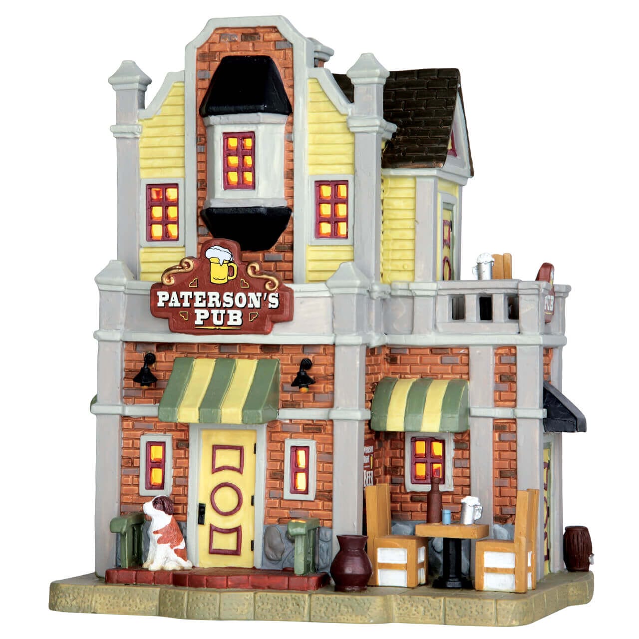 lemax-paterson-s-pub-maison-miniature-de-village-illumin-e image 1