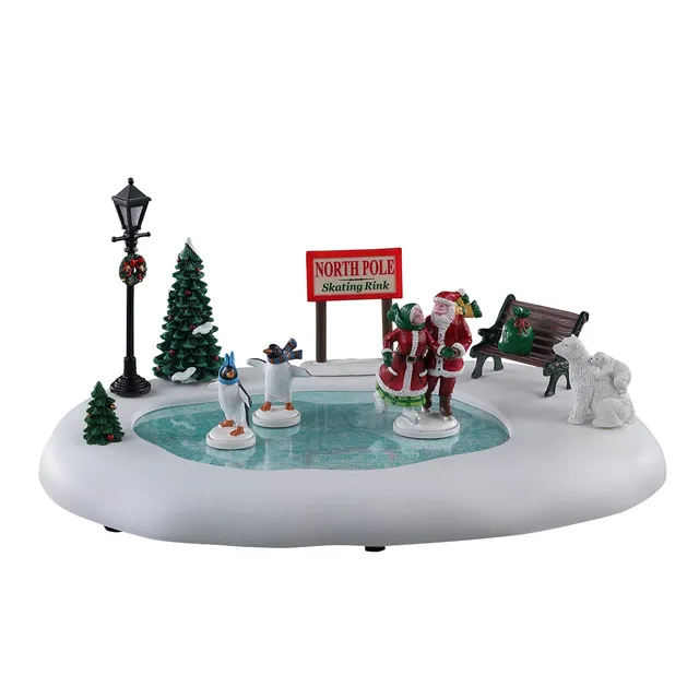 lemax-north-pole-skating-rink-patinoire-miniature-p-re-no-l image 1