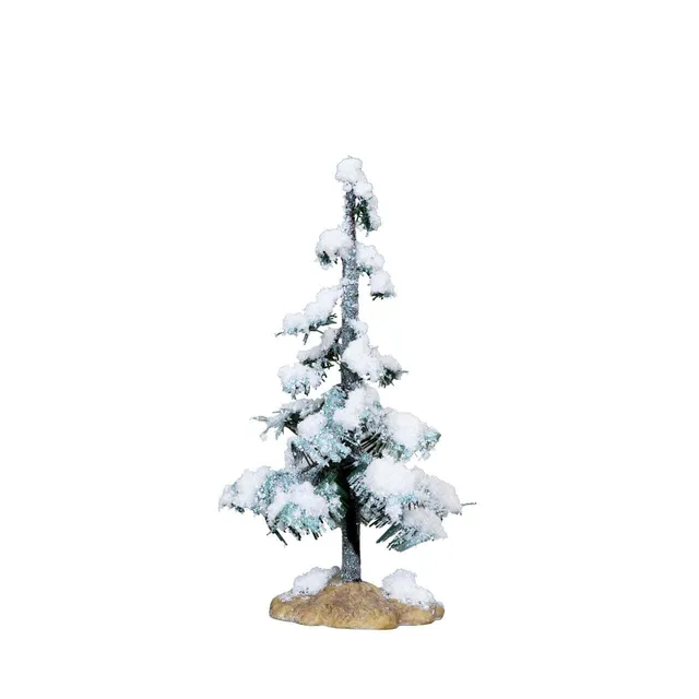 lemax-6-in-glittering-pine-sapin-miniature-artisanal image 1