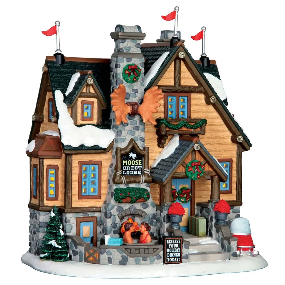 lemax-moose-crest-lodge-chalet-miniature-de-village-de-no-l image 1