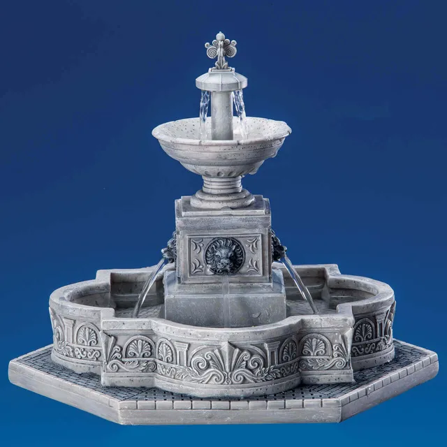 lemax-modular-plaza-fountain-fontaine-place-modulaire-village image 1