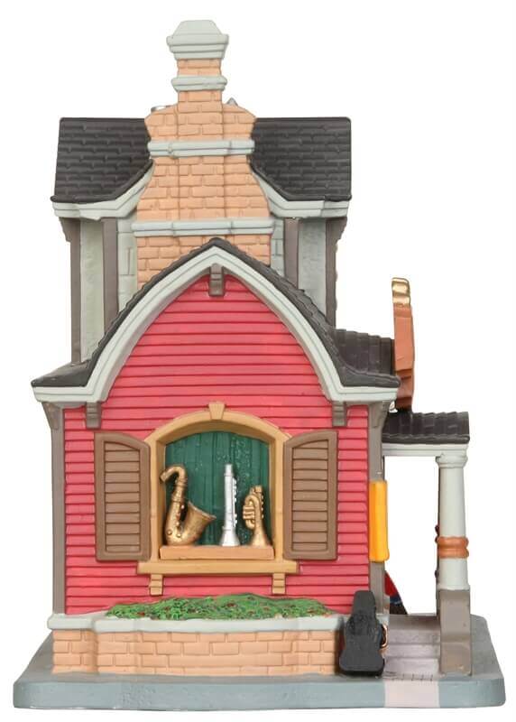 lemax-murray-s-music-shop-b-timent-miniature-village-de-no-l image 3