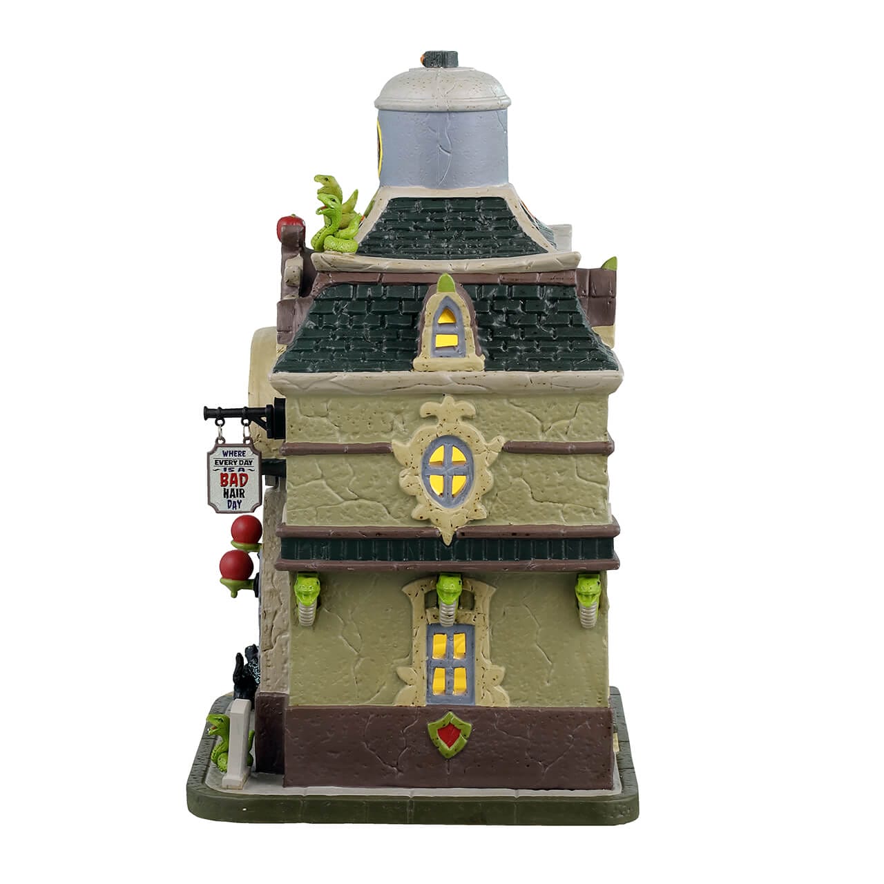 lemax-spooky-town-medusa-s-mane-magic-salon-hant-lumineux image 3