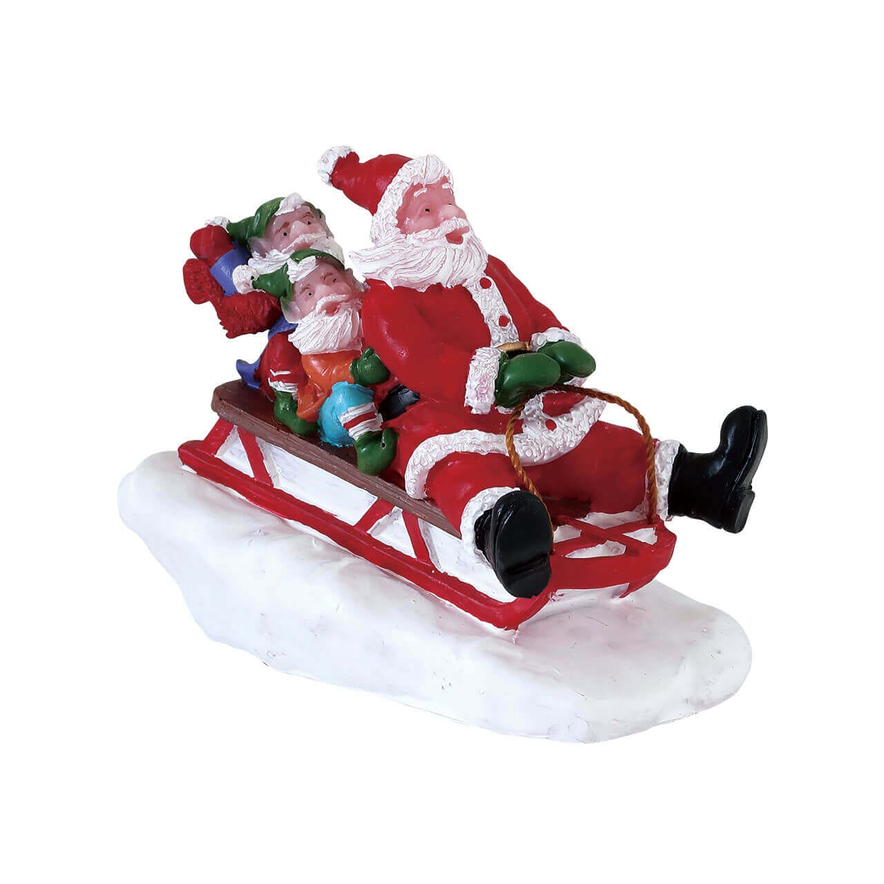 lemax-sledding-with-santa-santa-s-wonderland-figurine-miniature image 1