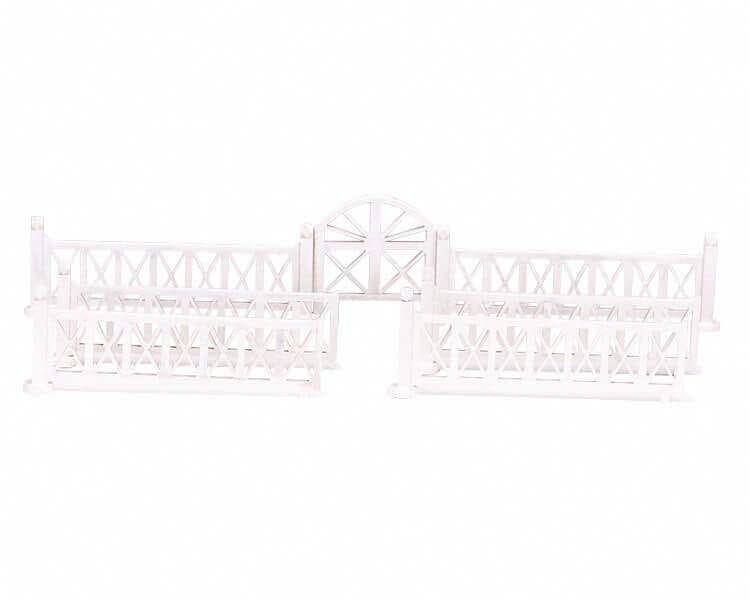 lemax-crossed-wooden-fence-gate-accessoire-barri-re-en-bois-pour-village-miniatu image 1