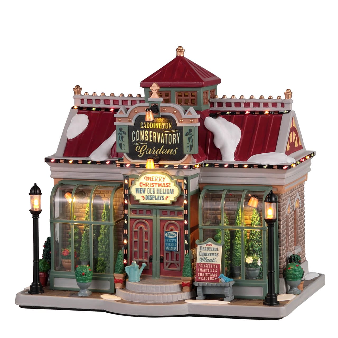 lemax-caddington-conservatory-gardens-b-timent-miniature-de-no-l-lumineux image 1