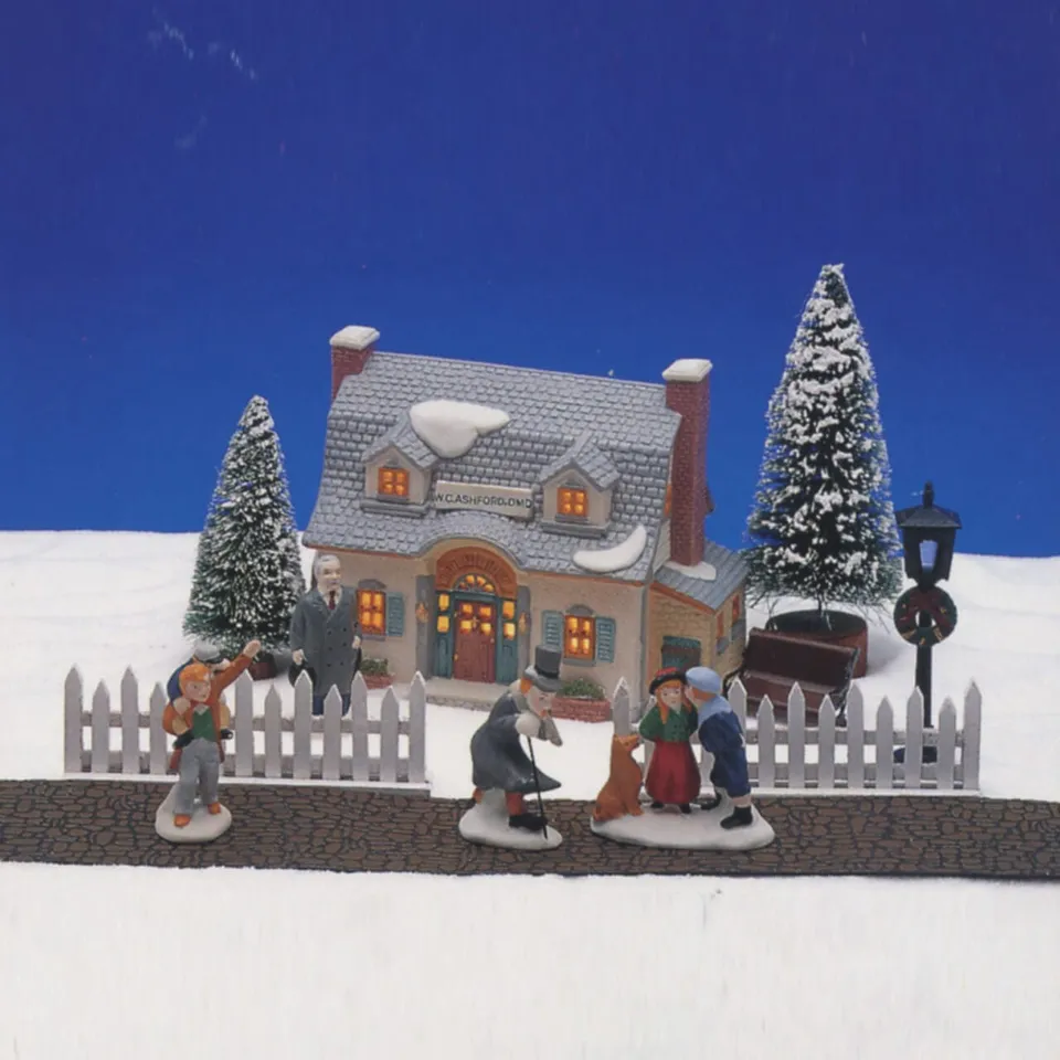 lemax-13pc-lighted-village-set-coffret-13-pi-ces-village-lumineux-miniature image 1