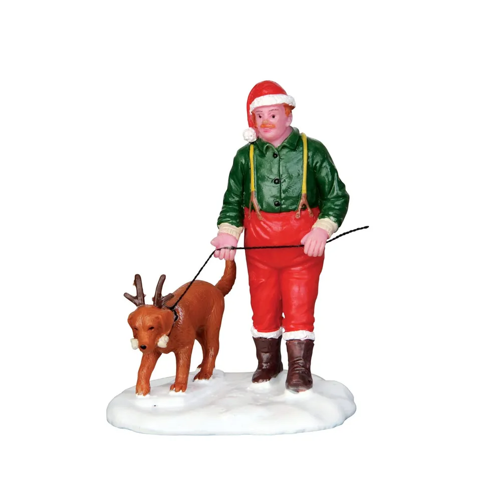 lemax-walking-rudolph-figurine-renne-rudolph-miniature image 1
