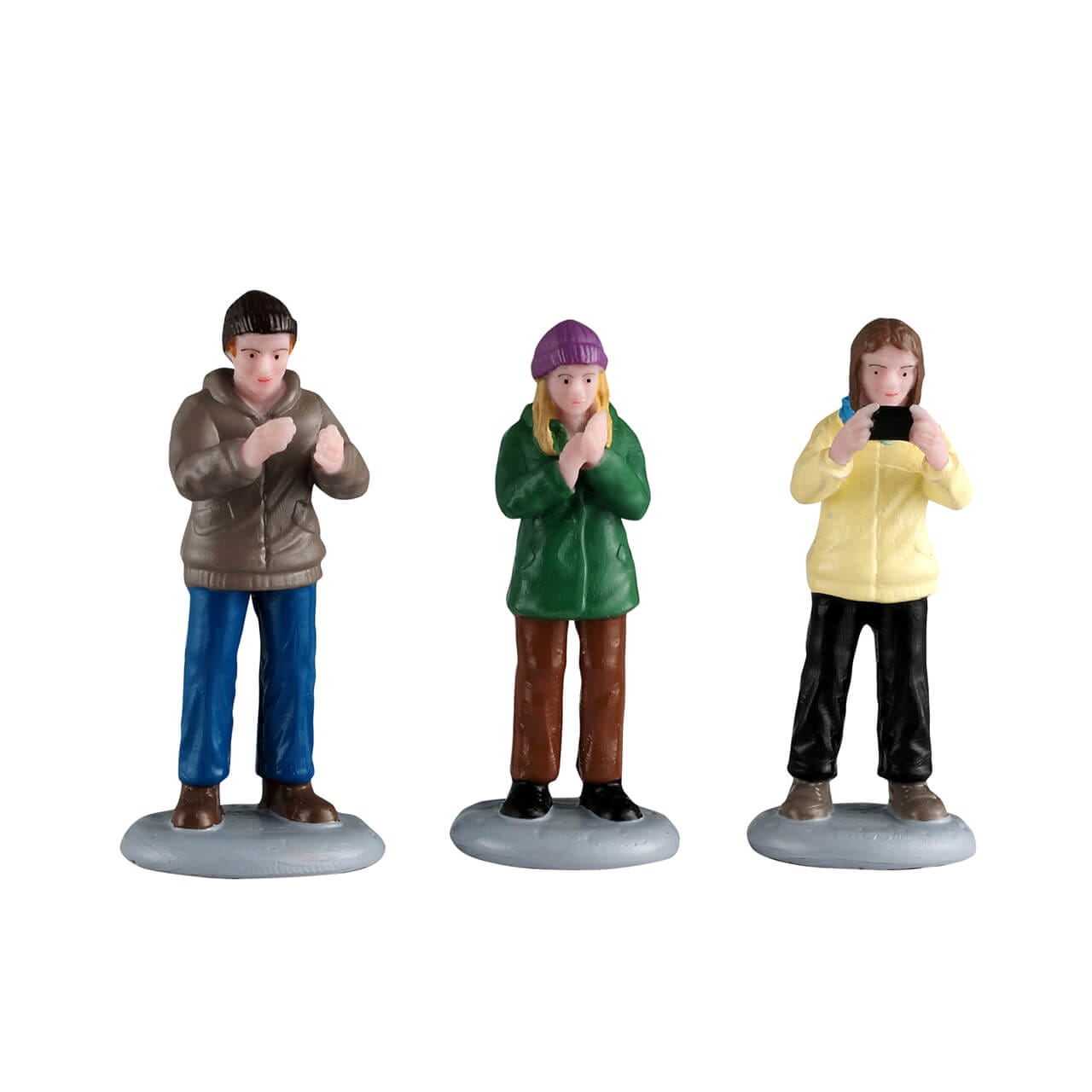 lemax-audience-lot-figurines-spectateurs-miniature image 1