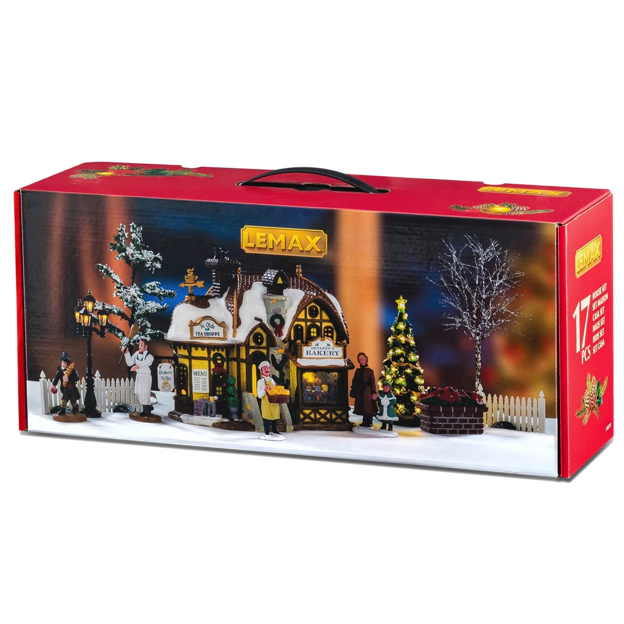 lemax-devaney-s-bakery-set-boulangerie-lumineuse-figurines-caddington image 2