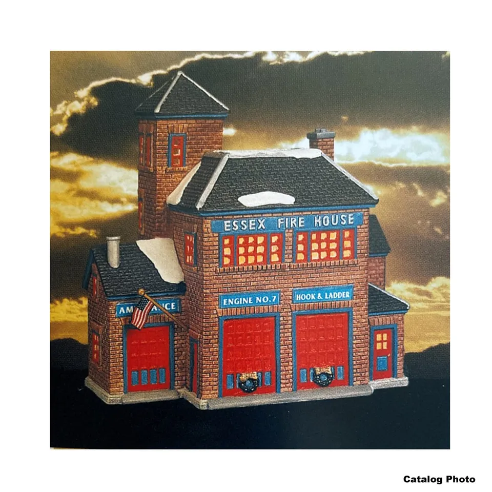 lemax-essex-fire-house-caserne-de-pompiers-miniature image 1
