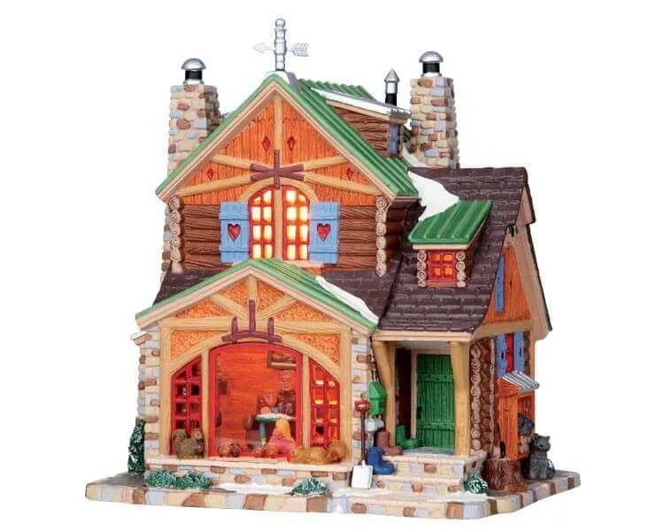 lemax-cozy-cabin-cabane-miniature-de-village-de-collection image 1