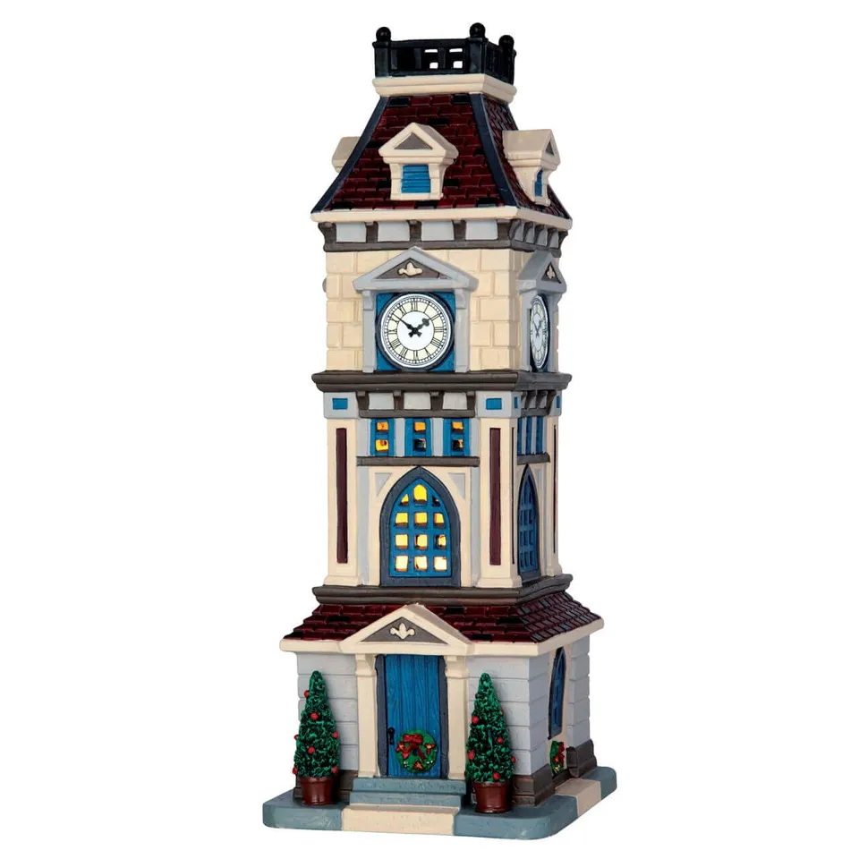 lemax-clock-tower-b-timent-miniature-tour-de-l-horloge-lumineuse image 1