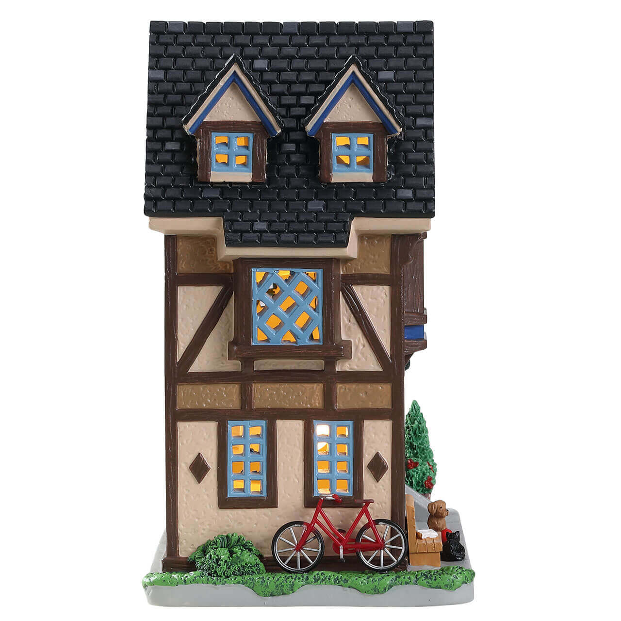 lemax-king-street-rowhouses-miniature-artisanale-de-collection image 3