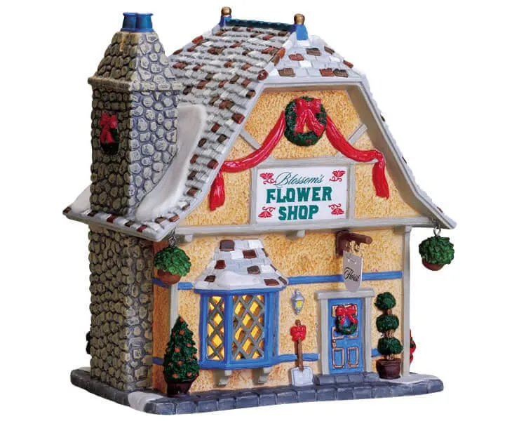 lemax-blossom-s-flower-shop-b-timent-miniature-village image 1