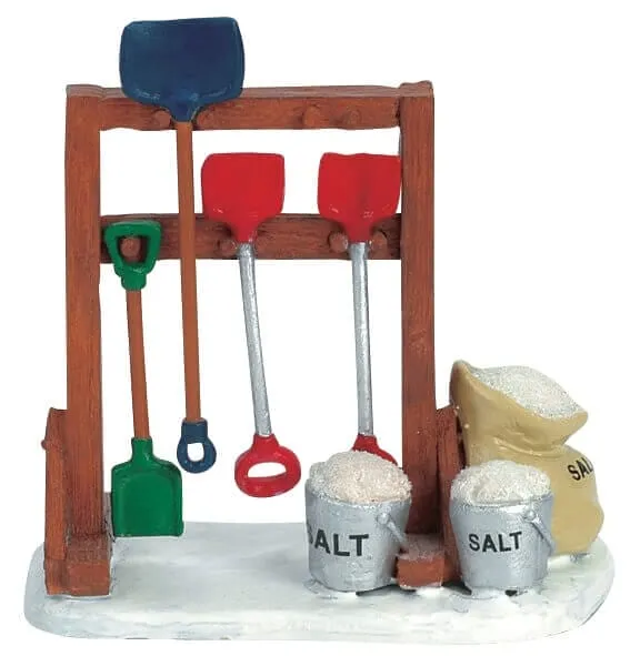 lemax-shovels-and-salt-figurine-miniature-hiver-d-neigement image 1