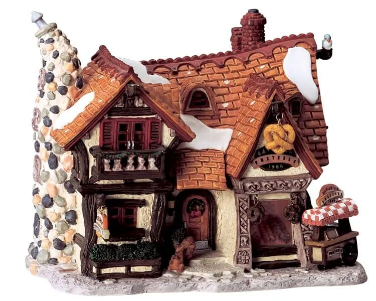 lemax-bavarian-pretzel-factory-fabrique-miniature-lumineuse image 1