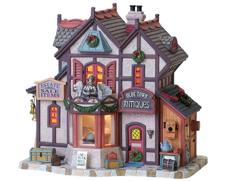 lemax-olde-town-antiques-b-timent-miniature-boutique-antiquit-s image 1