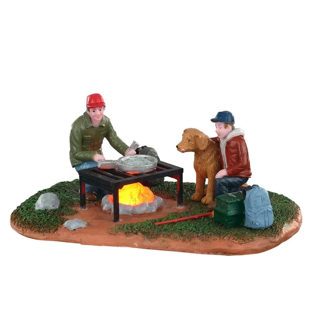 lemax-fish-fry-with-dad-figurine-sc-ne-p-che-en-famille image 1