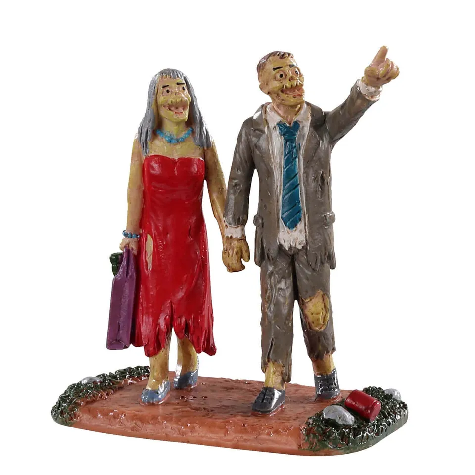 lemax-spooky-town-graveyard-partygoers-figurines-halloween image 1