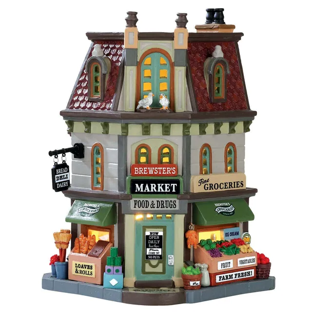 lemax-brewster-s-market-b-timent-picerie-march-lumineux image 1
