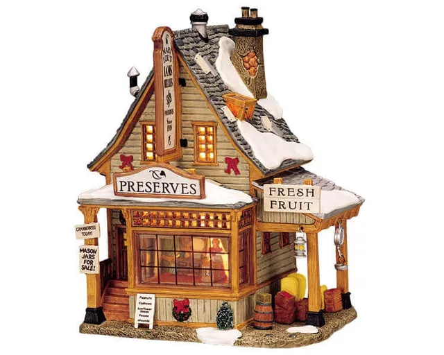 lemax-marilou-s-preserves-b-timent-miniature-lumineux-village image 1