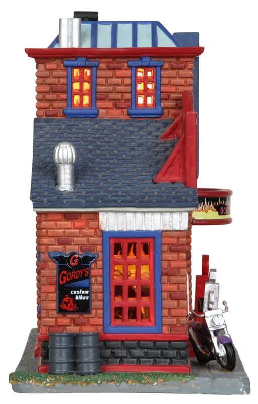 lemax-gordy-s-cycle-shop-boutique-miniature-de-collection image 3