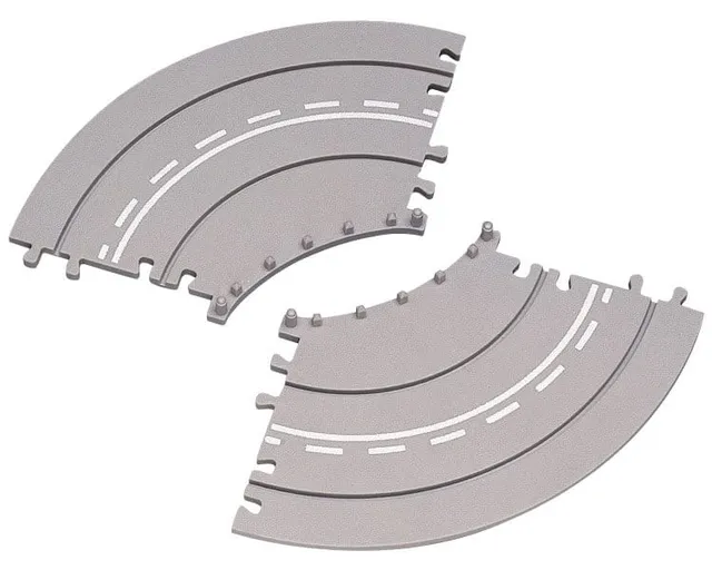 lemax-2-piece-curved-road-extensions-lot-de-2-routes-courbes-miniatures image 1