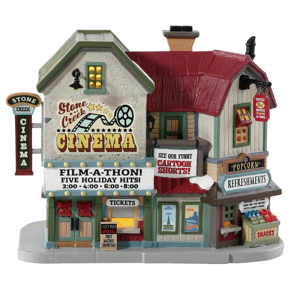 lemax-stone-creek-cinema-b-timent-miniature-cin-ma image 1