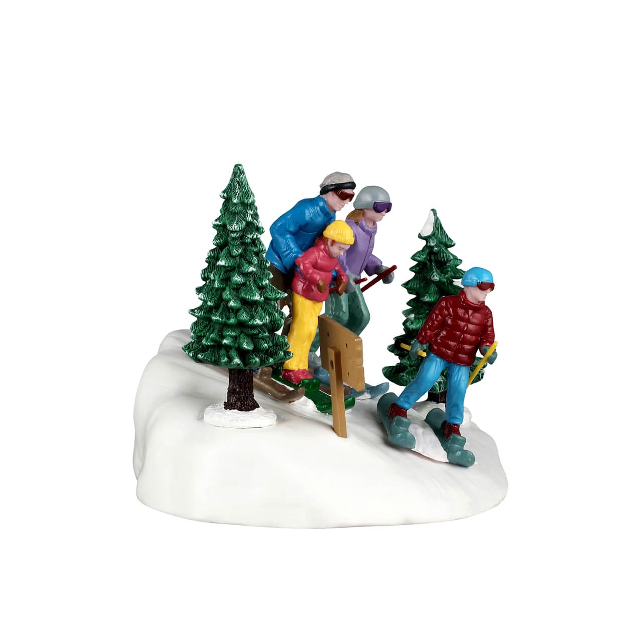 lemax-family-ski-day-figurine-famille-au-ski-vail-village image 2
