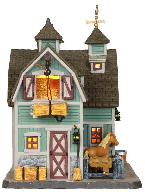 lemax-meadowbrook-stable-b-timent-miniature-village-de-no-l image 2