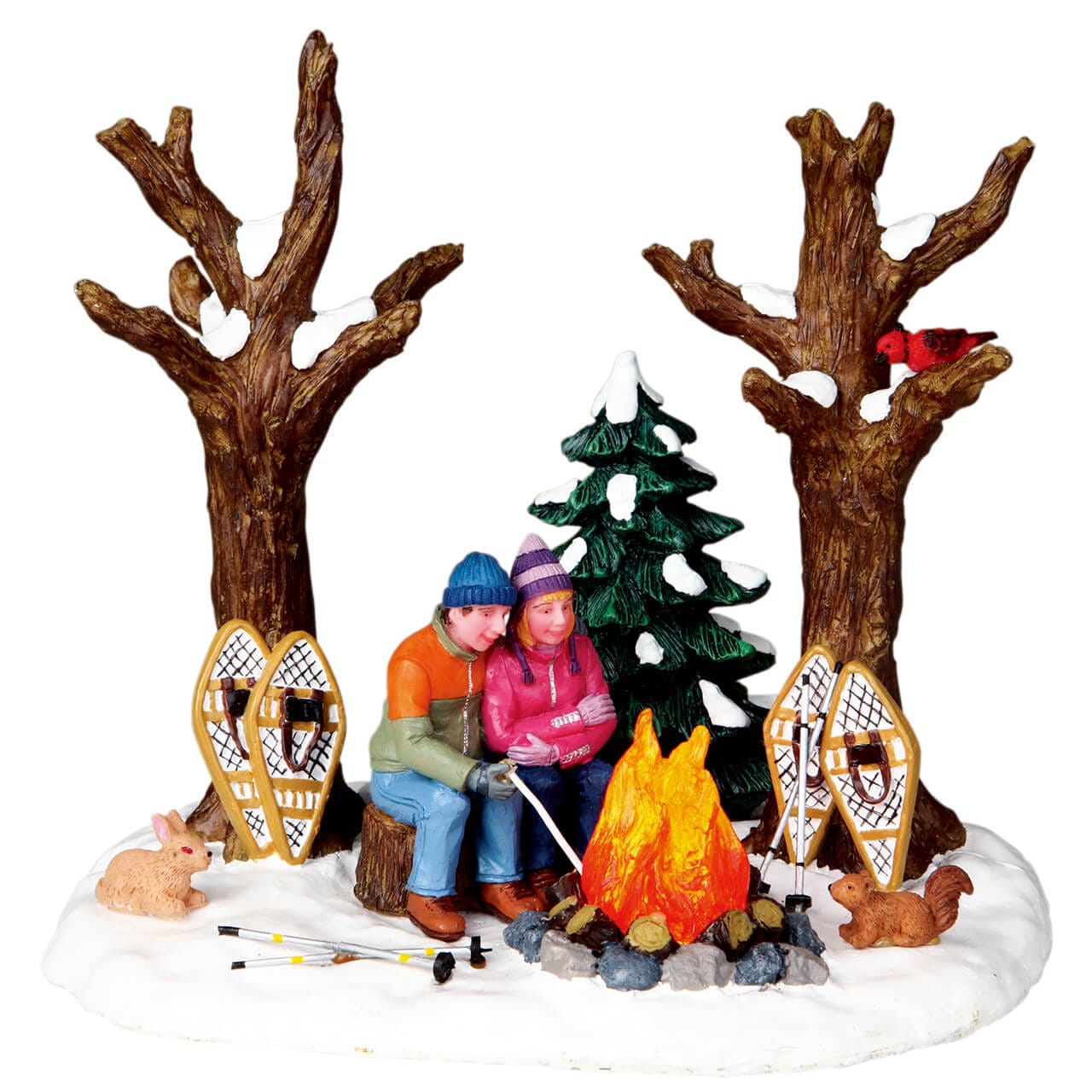 lemax-staying-warm-figurine-miniature-vail-village image 1