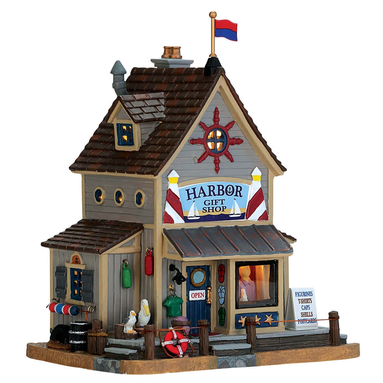 lemax-harbor-gift-shop-boutique-miniature-de-port image 1