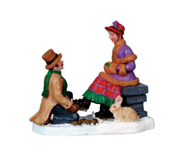 lemax-ice-skating-date-figurine-miniature-patinage-de-collection image 2