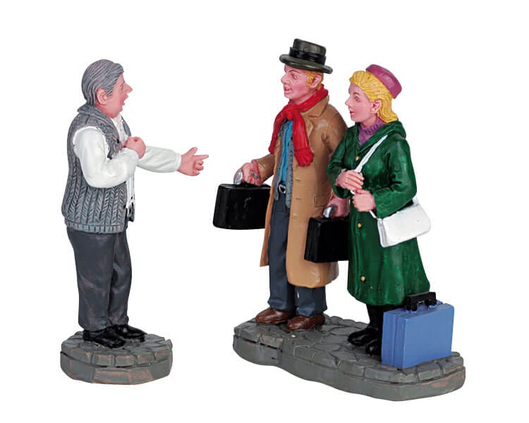 lemax-the-guests-arrive-figurine-miniature-de-village image 1