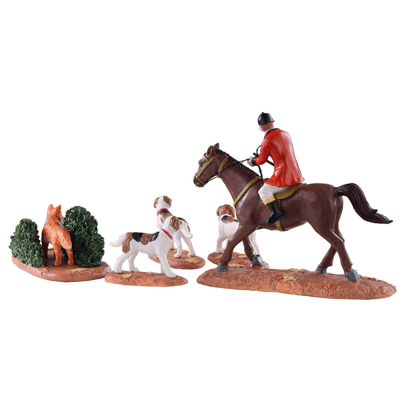 lemax-fox-hunt-figurine-miniature-chasse-cour-caddington image 4