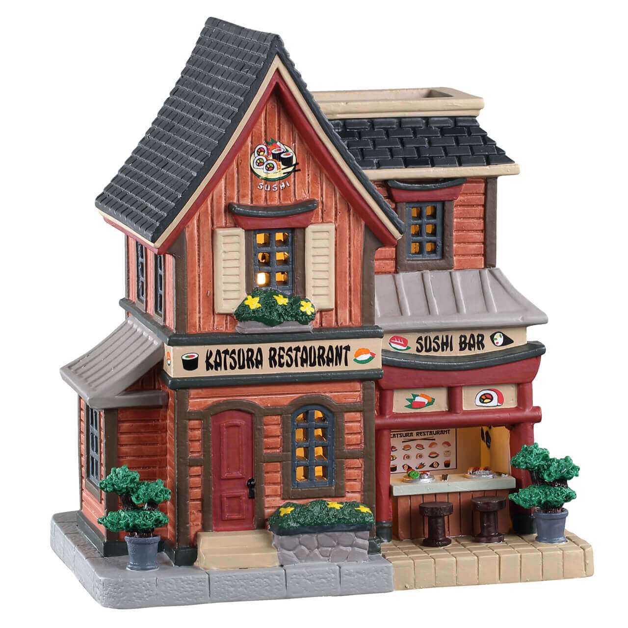 lemax-katsura-sushi-restaurant-b-timent-miniature-restaurant-japonais-lumineux image 1