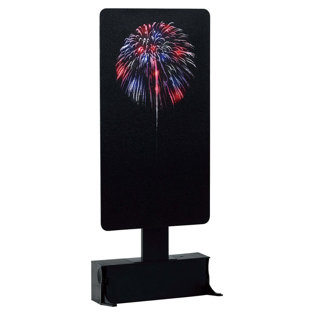 lemax-red-white-blue-fireworks-d-cor-feu-d-artifice-tricolore-miniature image 1