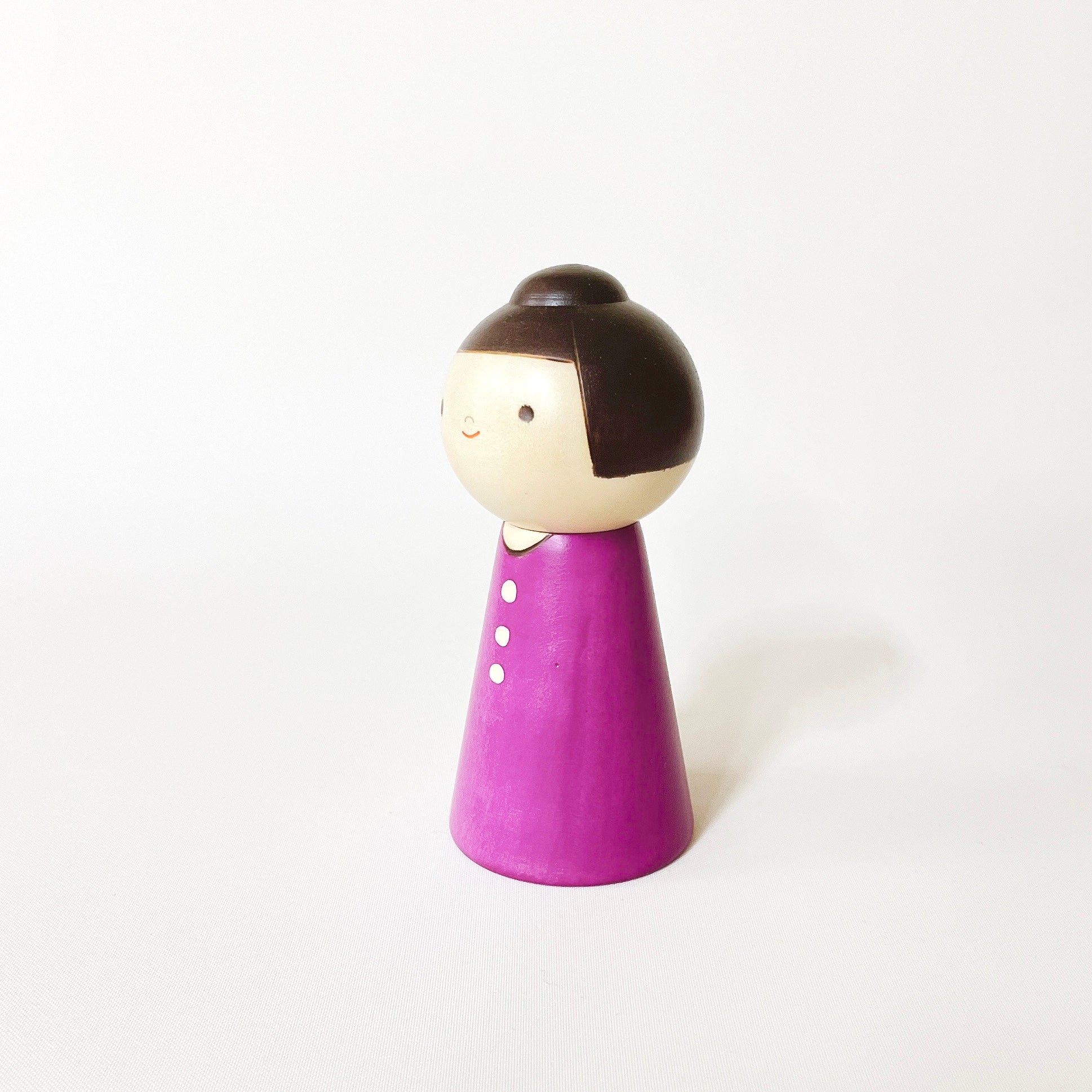 usaburo-kokeshi-mama-san-mother-poupee-kokeshi-artisanale-11-5-cm image 2