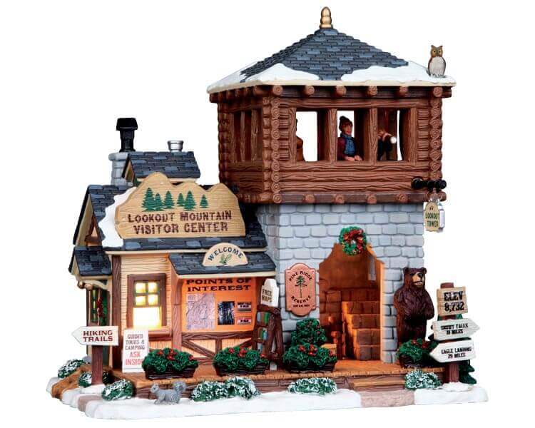 lemax-lookout-mountain-visitor-center-b-timent-miniature-de-collection image 1