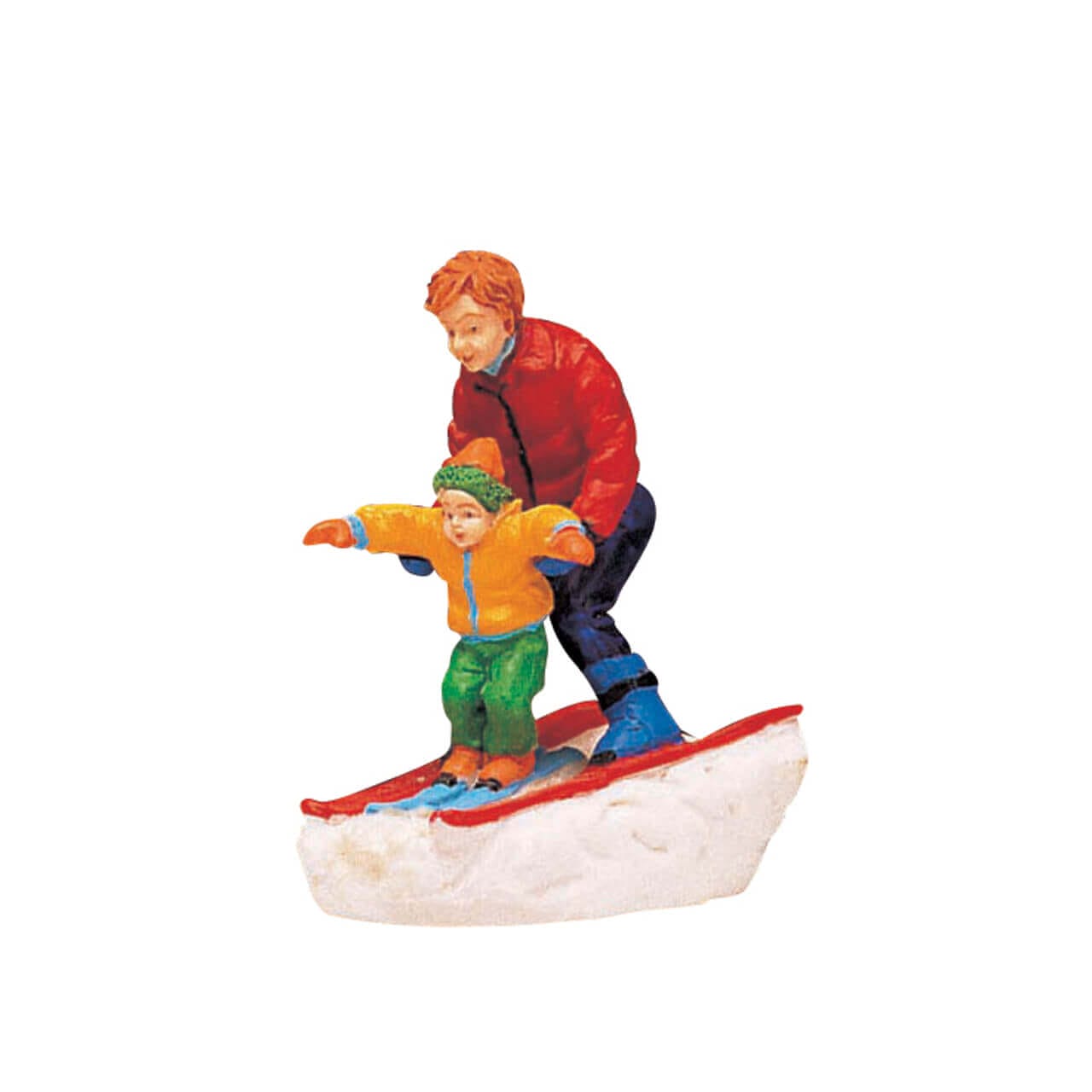 lemax-father-son-skiing-figurine-ski-vail-village image 1