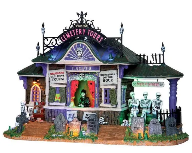 lemax-spookytown-cemetery-tours-b-timent-miniature-halloween image 1