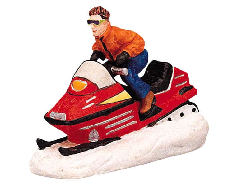 lemax-fun-on-ski-mobile-figurine-miniature-motoneige image 1