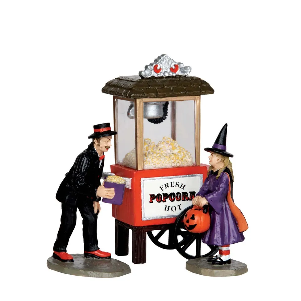 lemax-spooky-town-friandises-pop-corn-lot-de-3-accessoires image 1