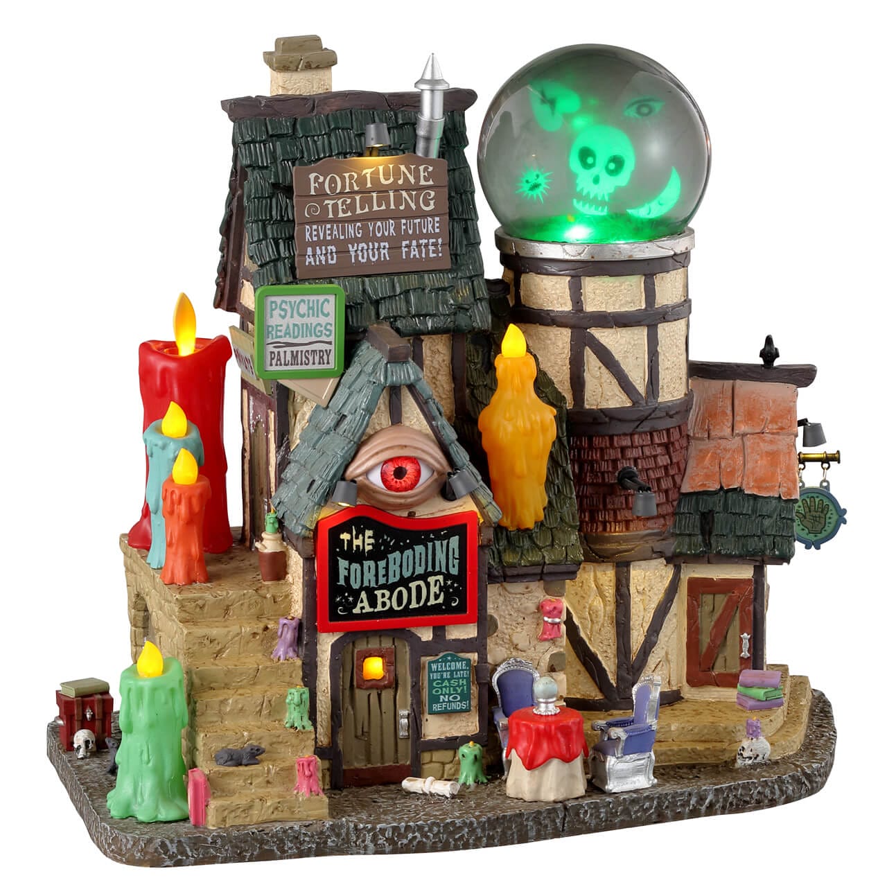 lemax-the-foreboding-abode-maison-miniature-illumin-e-spooky-town image 1