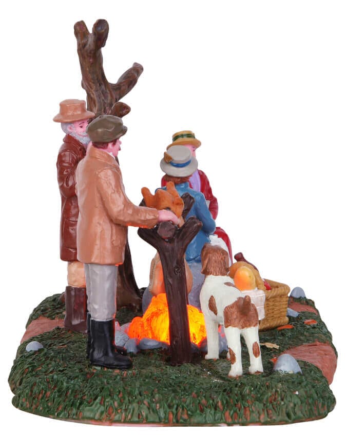 lemax-hunting-party-roast-figurine-miniature-chasse image 3