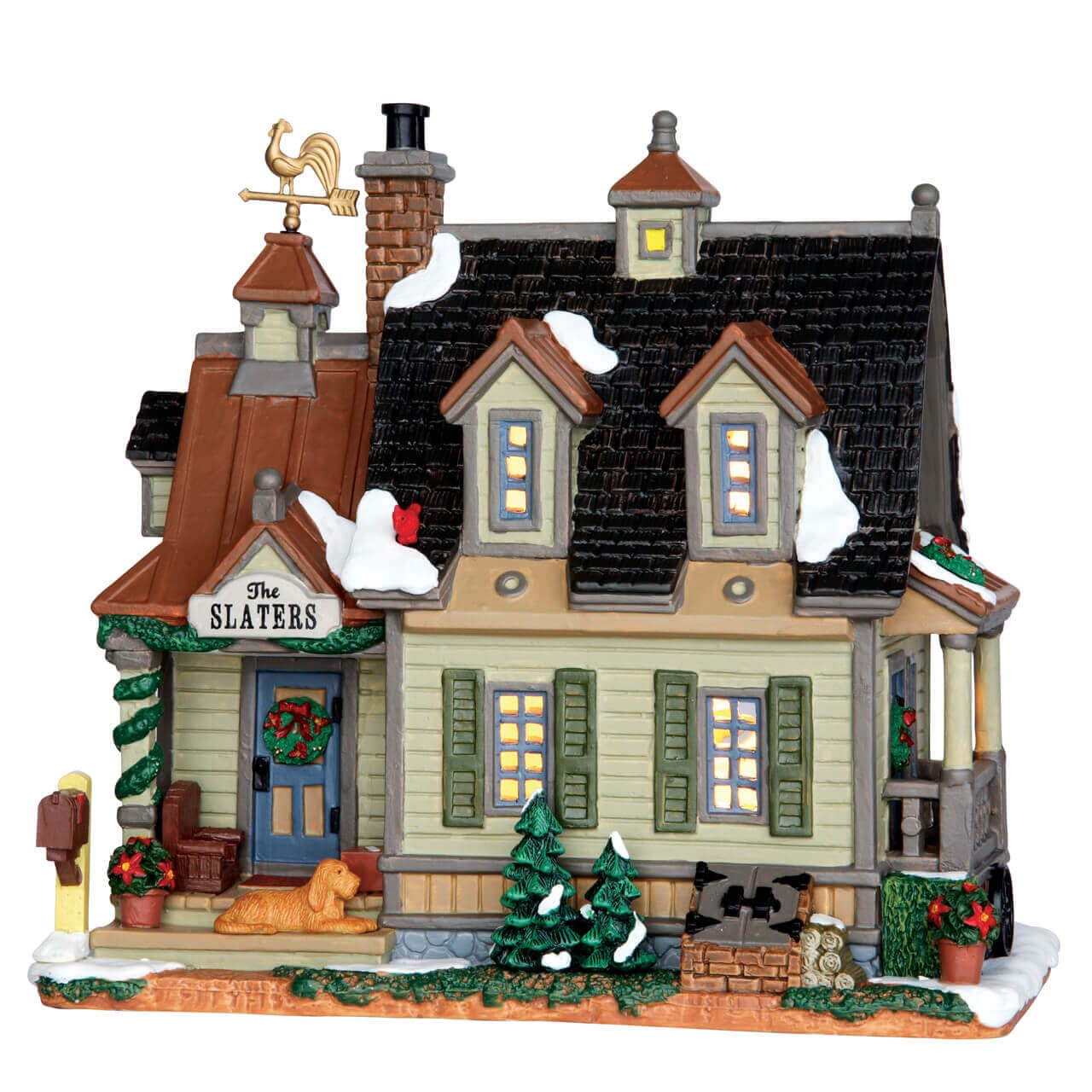 lemax-slater-s-homestead-ferme-miniature-lumineuse-de-village image 1